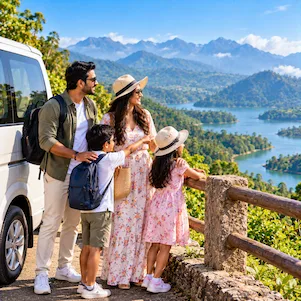 South India family tour with comfortable travel and scenic hill stations, beaches and tourist attractions.