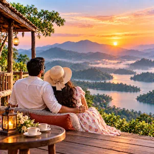 South India honeymoon tour package with romantic hill stations, scenic beaches, lush landscapes and memorable couple experiences.