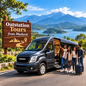 Outstation Tours Package from Madurai to popular tourist destinations across Tamil Nadu, Kerala and Karnataka
