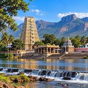 Tirunelveli Tamil Nadu city with historic temples, lush landscapes and scenic Western Ghats surroundings