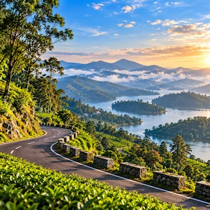 South India weekend getaway package from Madurai featuring scenic hill stations, beaches, waterfalls and nature